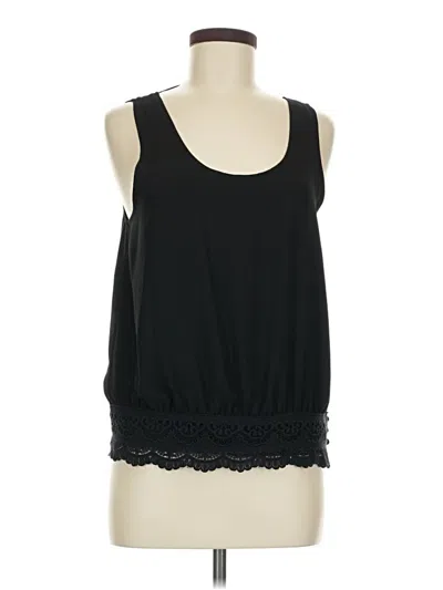 Pre-owned Assorted Brands Sleeveless Blouse In Black