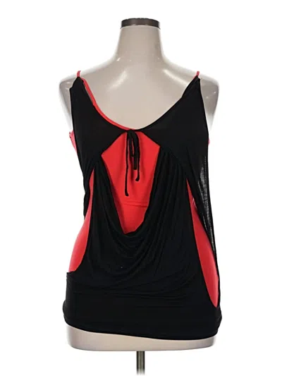 Pre-owned Assorted Brands Sleeveless Blouse In Black