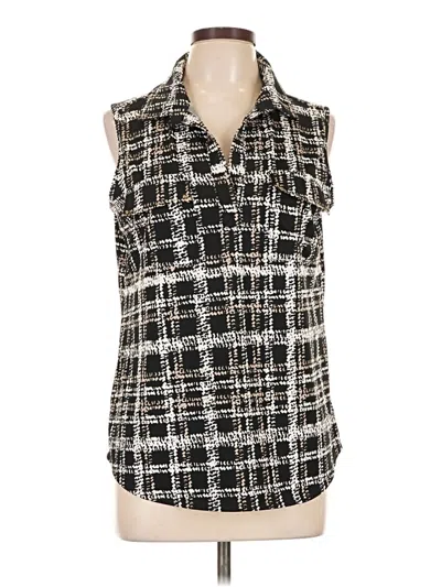 Pre-owned Assorted Brands Sleeveless Blouse In Black