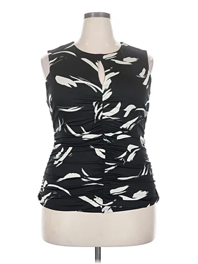 Pre-owned Assorted Brands Sleeveless Blouse In Black