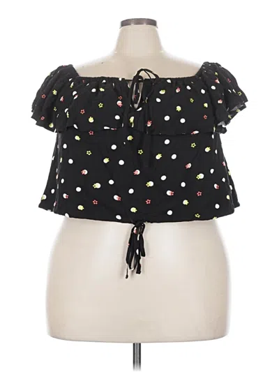 Pre-owned Assorted Brands Sleeveless Blouse In Black