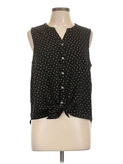 Pre-owned Assorted Brands Sleeveless Blouse In Black