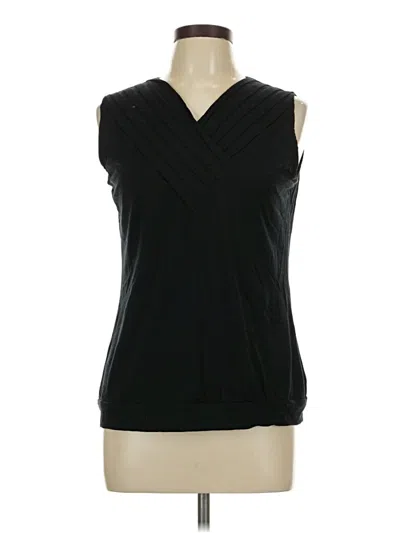 Pre-owned Assorted Brands Sleeveless Blouse In Black