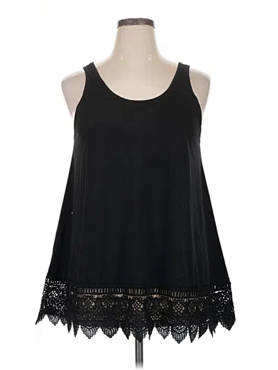 Pre-owned Assorted Brands Sleeveless Blouse In Black
