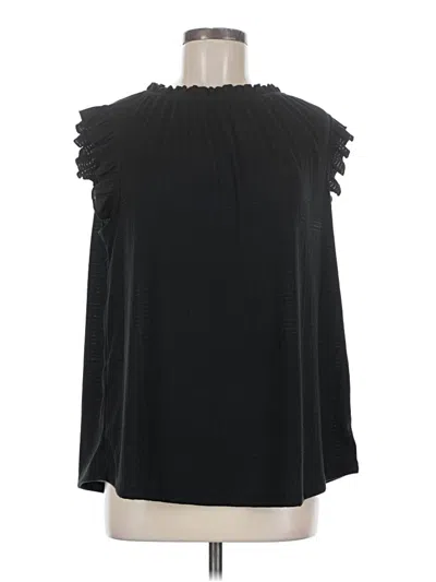 Pre-owned Assorted Brands Sleeveless Blouse In Black