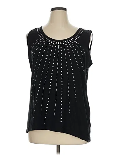 Pre-owned Assorted Brands Sleeveless Blouse In Black