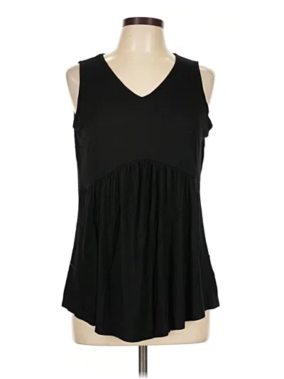 Pre-owned Assorted Brands Sleeveless Blouse In Black