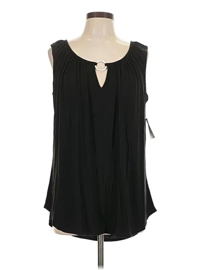 Pre-owned Assorted Brands Sleeveless Blouse In Black