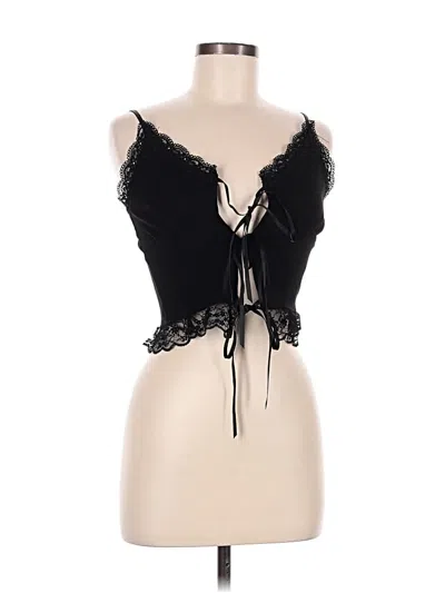 Pre-owned Assorted Brands Sleeveless Blouse In Black