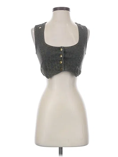 Pre-owned Assorted Brands Sleeveless Blouse In Black