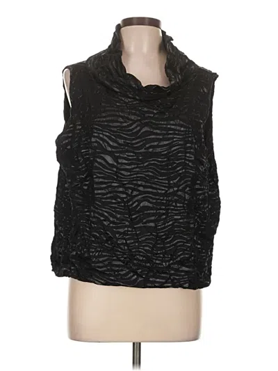 Pre-owned Assorted Brands Sleeveless Blouse In Black
