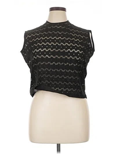 Pre-owned Assorted Brands Sleeveless Blouse In Black