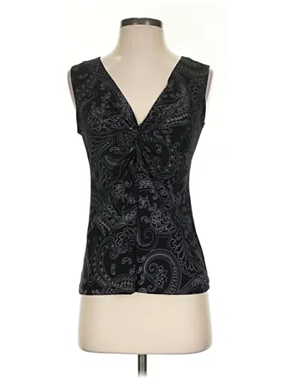 Pre-owned Assorted Brands Sleeveless Blouse In Black