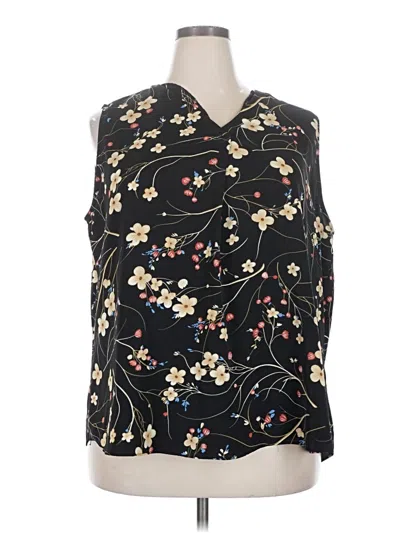 Pre-owned Assorted Brands Sleeveless Blouse In Black