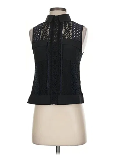 Pre-owned Assorted Brands Sleeveless Blouse In Black