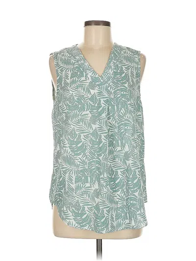 Pre-owned Assorted Brands Sleeveless Blouse In Blue