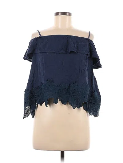 Pre-owned Assorted Brands Sleeveless Blouse In Blue