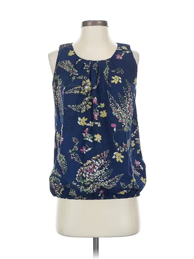 Pre-owned Assorted Brands Sleeveless Blouse In Blue