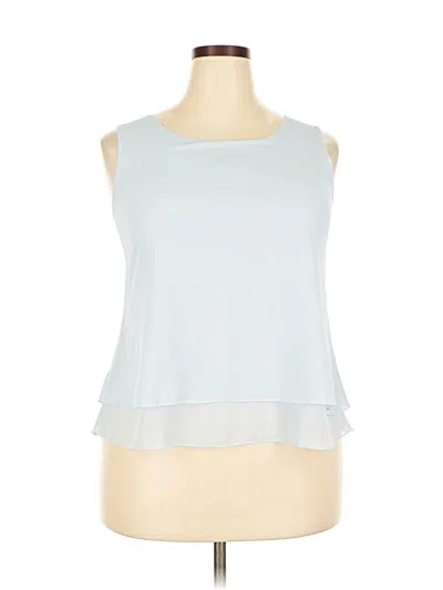 Pre-owned Assorted Brands Sleeveless Blouse In Blue