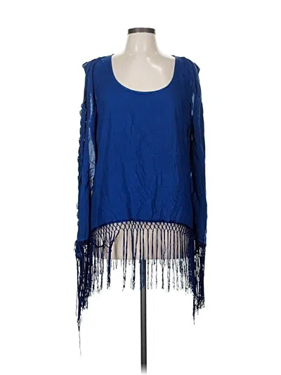 Pre-owned Assorted Brands Sleeveless Blouse In Blue