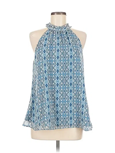 Pre-owned Assorted Brands Sleeveless Blouse In Blue