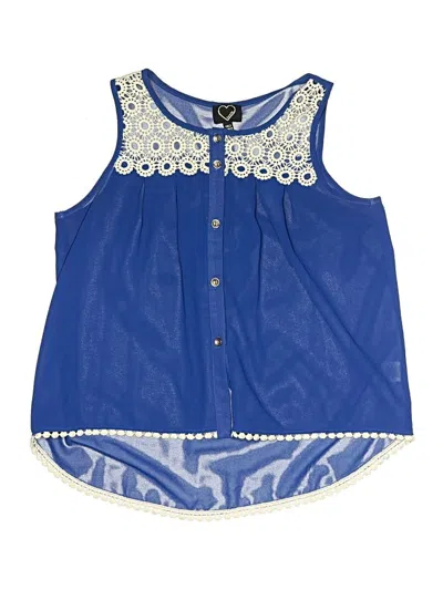 Pre-owned Assorted Brands Kids' Sleeveless Blouse In Blue