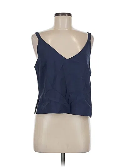 Pre-owned Assorted Brands Sleeveless Blouse In Blue