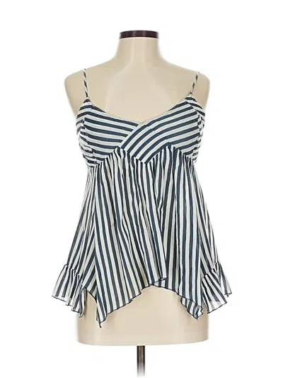 Pre-owned Assorted Brands Sleeveless Blouse In Blue