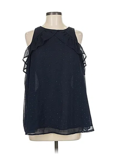Pre-owned Assorted Brands Sleeveless Blouse In Blue