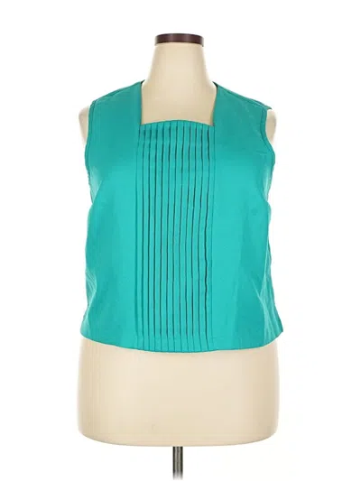 Pre-owned Assorted Brands Sleeveless Blouse In Blue