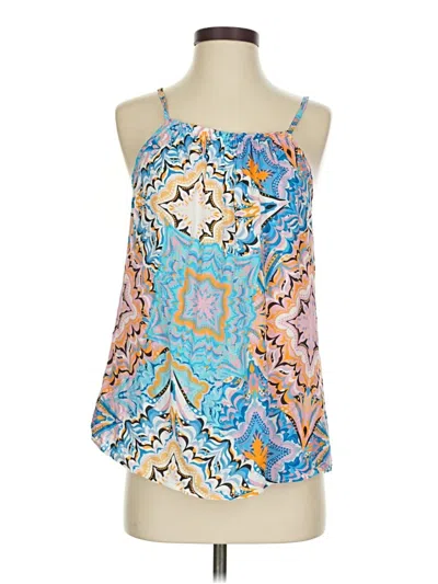 Pre-owned Assorted Brands Sleeveless Blouse In Blue