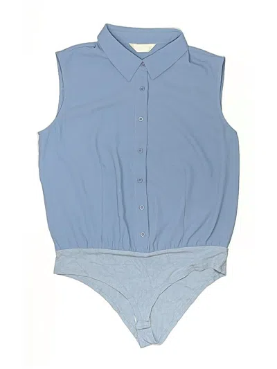 Pre-owned Assorted Brands Sleeveless Blouse In Blue