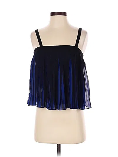 Pre-owned Assorted Brands Sleeveless Blouse In Blue