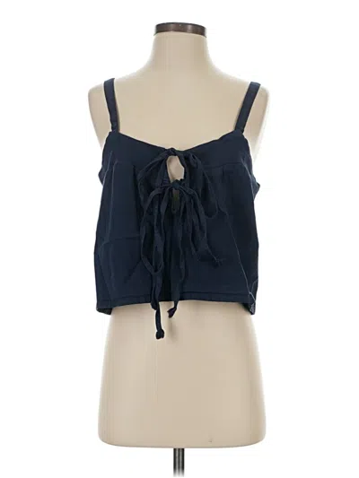 Pre-owned Assorted Brands Sleeveless Blouse In Blue