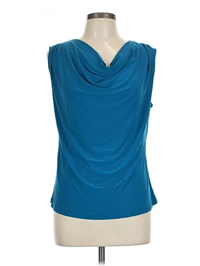 Pre-owned Assorted Brands Sleeveless Blouse In Blue