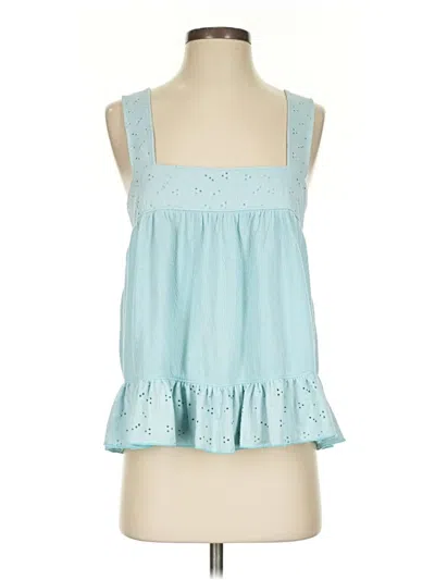 Pre-owned Assorted Brands Sleeveless Blouse In Blue