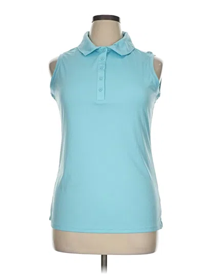 Pre-owned Assorted Brands Sleeveless Blouse In Blue