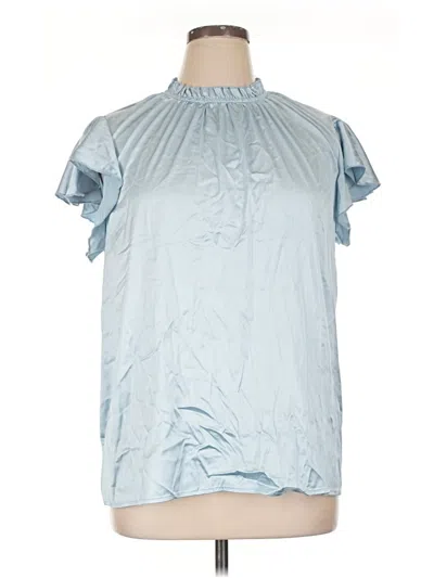 Pre-owned Assorted Brands Sleeveless Blouse In Blue