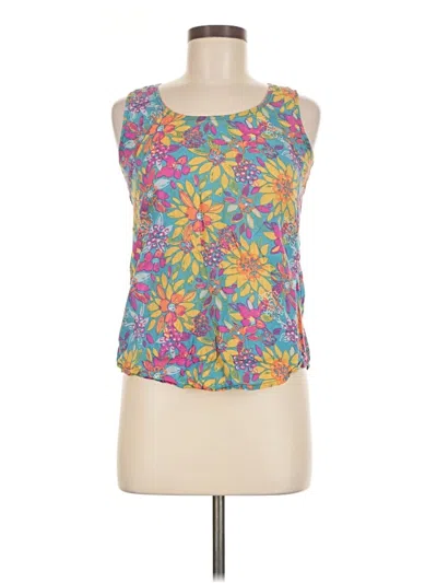 Pre-owned Assorted Brands Sleeveless Blouse In Blue