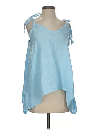 Pre-owned Assorted Brands Sleeveless Blouse In Blue