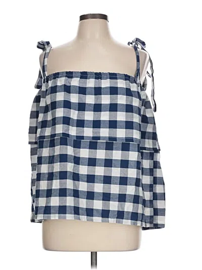 Pre-owned Assorted Brands Sleeveless Blouse In Blue