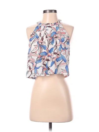 Pre-owned Assorted Brands Sleeveless Blouse In Blue