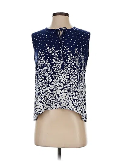 Pre-owned Assorted Brands Sleeveless Blouse In Blue