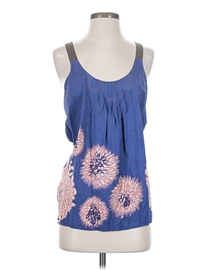 Pre-owned Assorted Brands Sleeveless Blouse In Blue