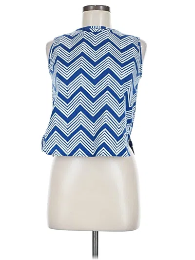 Pre-owned Assorted Brands Sleeveless Blouse In Blue