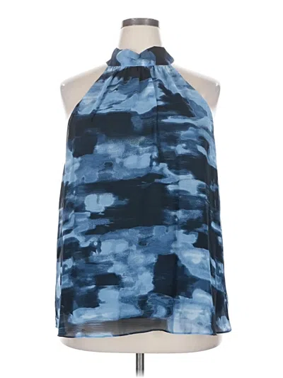 Pre-owned Assorted Brands Sleeveless Blouse In Blue