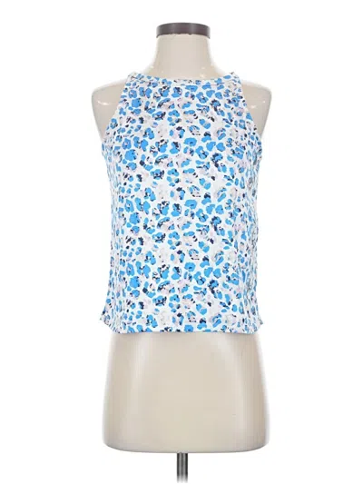 Pre-owned Assorted Brands Sleeveless Blouse In Blue