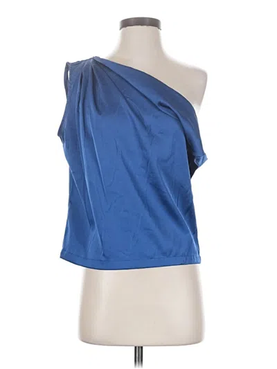 Pre-owned Assorted Brands Sleeveless Blouse In Blue
