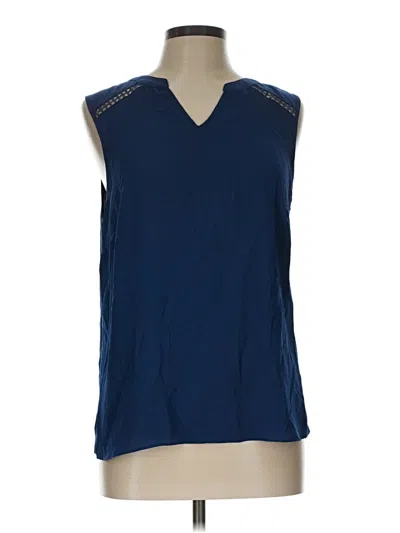Pre-owned Assorted Brands Sleeveless Blouse In Blue