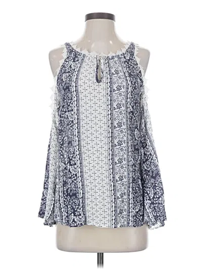 Pre-owned Assorted Brands Sleeveless Blouse In Blue